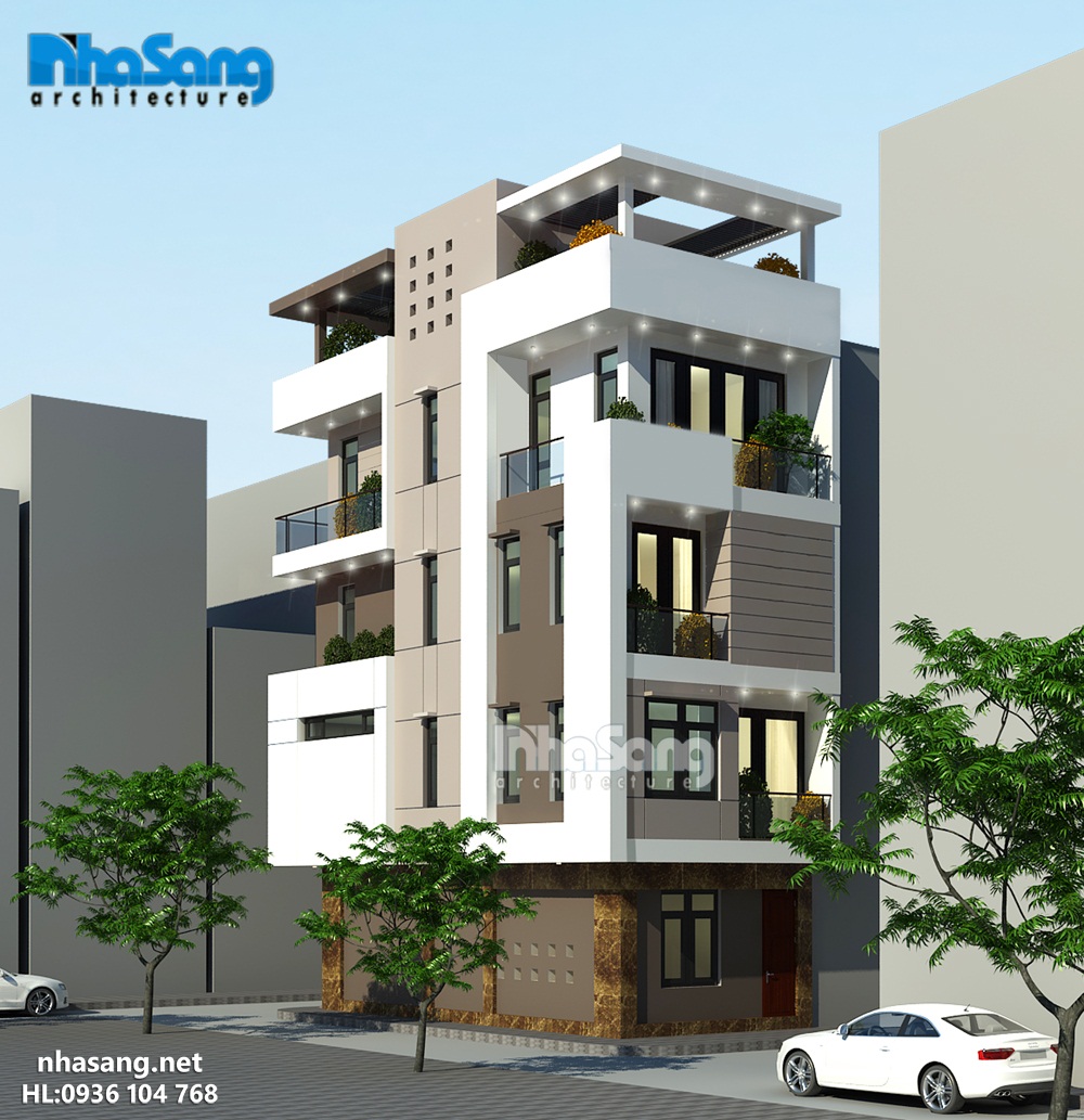 mau nha dep 4 tang 3 mat tien